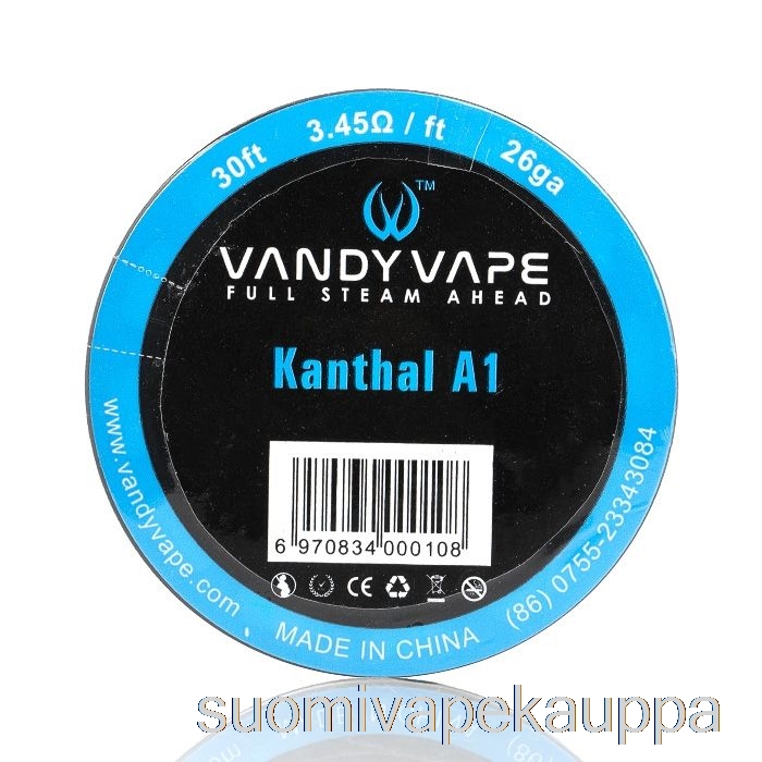 Vape Suomi Vandy Vape Erikoislankakelat Kanthal A1 - 26ga / 3.45ohm - 30ft